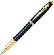 Sheaffer 100 pearlescent Black Lacquer Fountain Pen with Gold   Appointments and Medium Nib